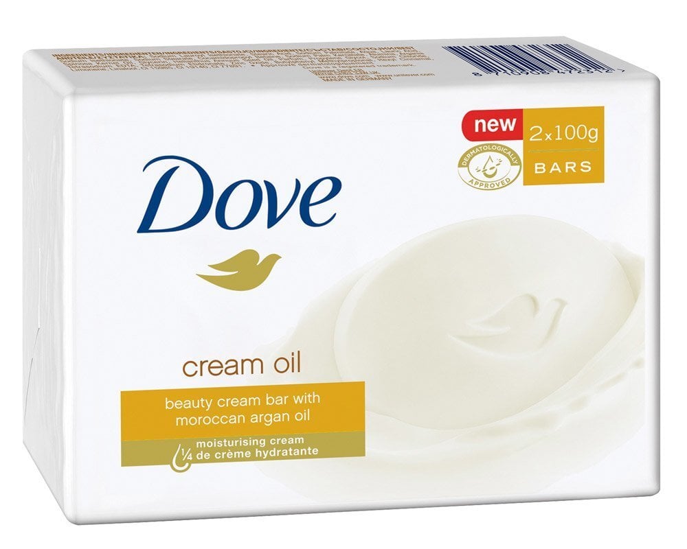 Argaania seep Dove Kreemikas Õli (100 g) (2 units) цена и информация | Seebid | kaup24.ee