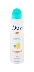 Дезодорант-спрей Dove Go Fresh Pear & Aloe Vera 150 мл цена и информация | Дезодоранты | kaup24.ee