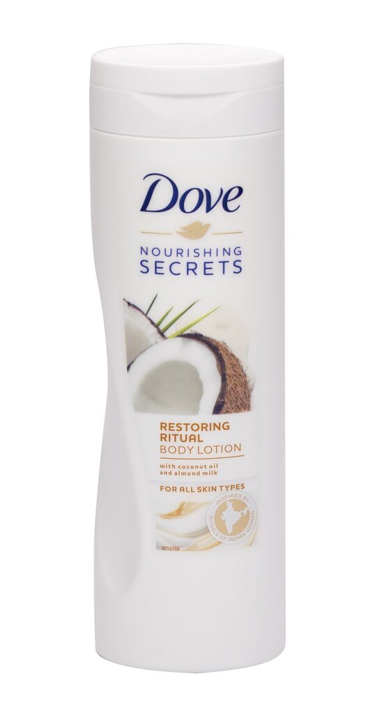 Ihupiim Dove Nourishing Secrets Coconut Oil & Almond Milk 400 ml hind ja info | Kehakreemid, losjoonid | kaup24.ee