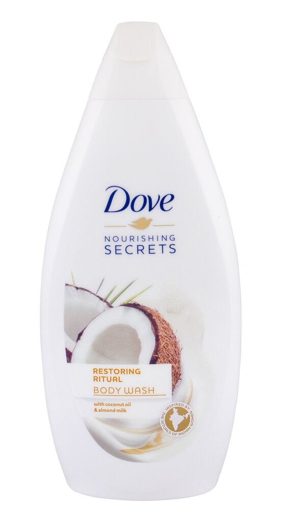 Dušigeel Dove Nourishing Secrets Coconut Oil & Almond Milk 500 ml hind ja info | Dušigeelid, õlid | kaup24.ee