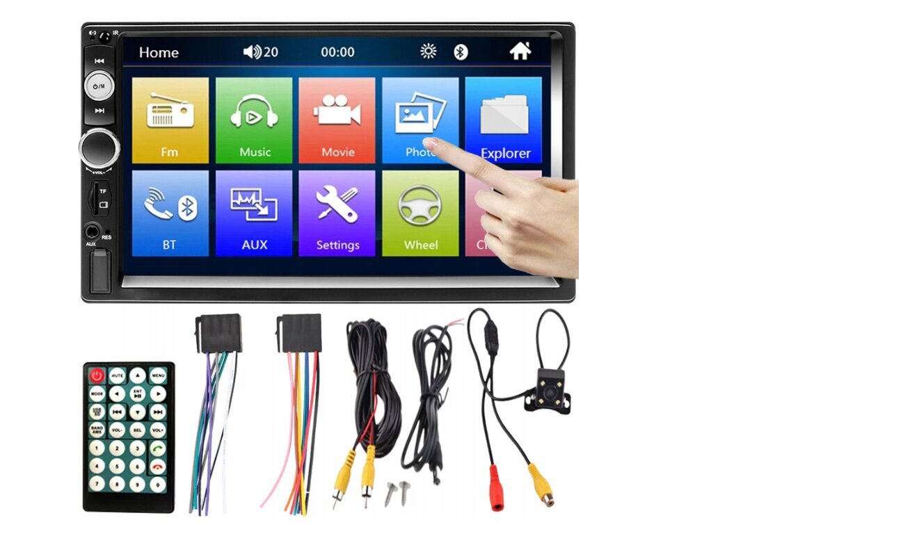 Autostereo bluetooth retoo 7010b 2-din hind ja info | Autoraadiod, multimeedia | kaup24.ee