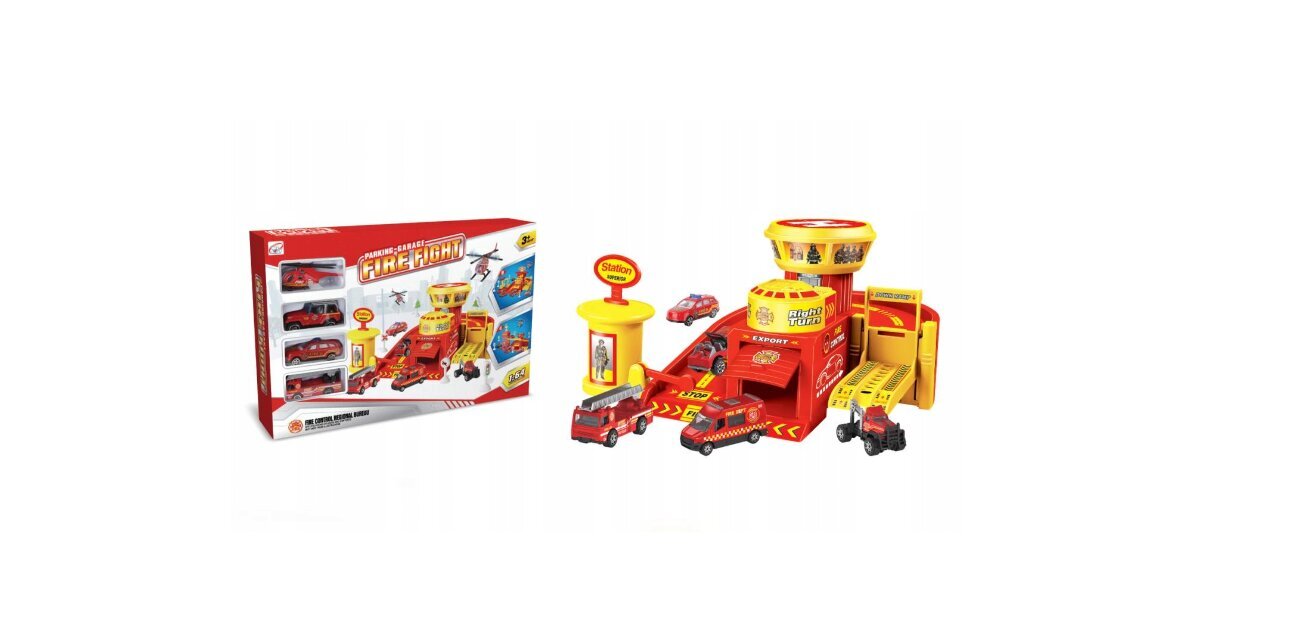 Tuletõrjujate parkla 153440 hind ja info | Poiste mänguasjad | kaup24.ee
