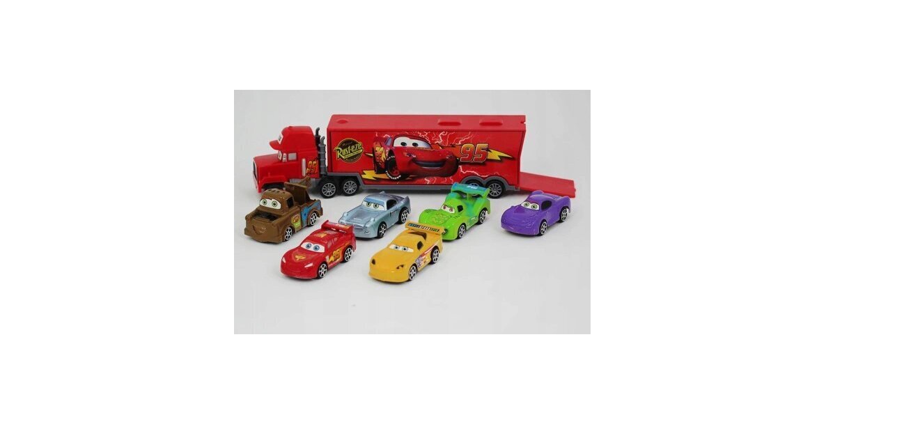 Autod McQueen Cars, 7in1 hind ja info | Poiste mänguasjad | kaup24.ee