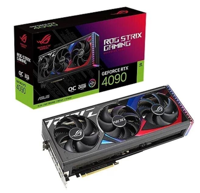 Asus ROG Strix GeForce RTX 4090 OC Edition 24GB GDDR6X (ROG-STRIX-RTX4090O24G-GAM) цена и информация | Videokaardid (GPU) | kaup24.ee