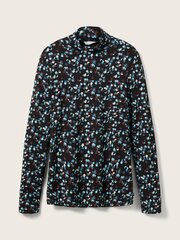 Tom Tailor женская блузка 1032835*30708, черный/синий 4065869574884 цена и информация | Женские блузки, рубашки | kaup24.ee