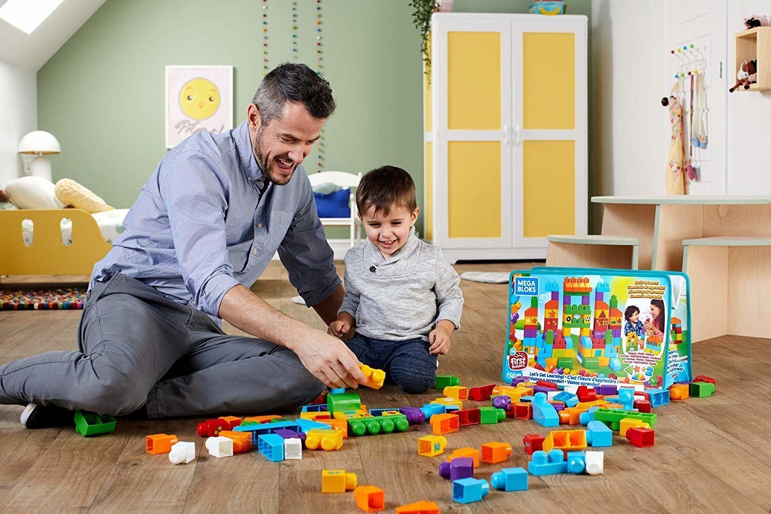 Klotside komplekt "Õppimise korv" Mega Bloks, 150 osa hind ja info | Imikute mänguasjad | kaup24.ee