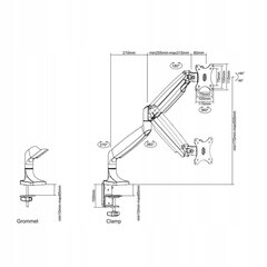 Крепление Neomounts by Newstar NM-D750WHITE цена и информация | Кронштейны и крепления для телевизоров | kaup24.ee