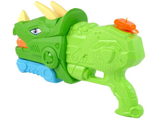 Veepüstol Lean toys Dinosaur Triceratops, roheline hind ja info | Mänguasjad (vesi, rand ja liiv) | kaup24.ee