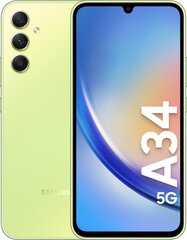 Samsung Galaxy A34 5G 8/256GB SM-A346BLGEEUE Light Green цена и информация | Мобильные телефоны | kaup24.ee