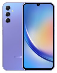 Samsung Galaxy A34 5G 6/128GB Light Violet SM-A346BLVAEUE цена и информация | Мобильные телефоны | kaup24.ee