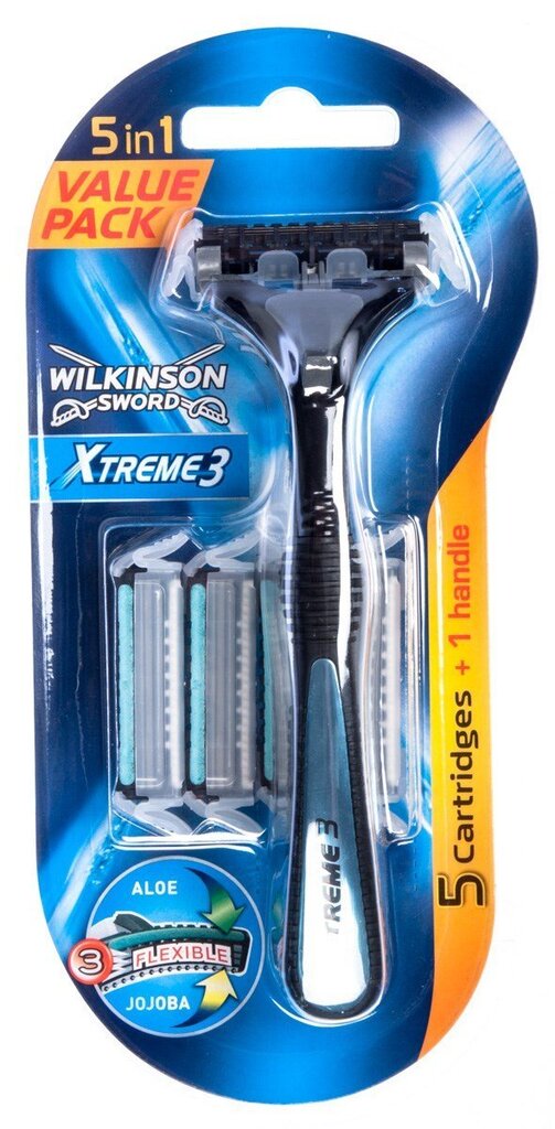 Raseerija Wilkinson Sword Xtreme 3 Hybrid + 5 tera meestele цена и информация | Raseerimisvahendid | kaup24.ee