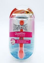 Бритва Wilkinson Sword Quattro для женщин цена и информация | Средства для бритья | kaup24.ee