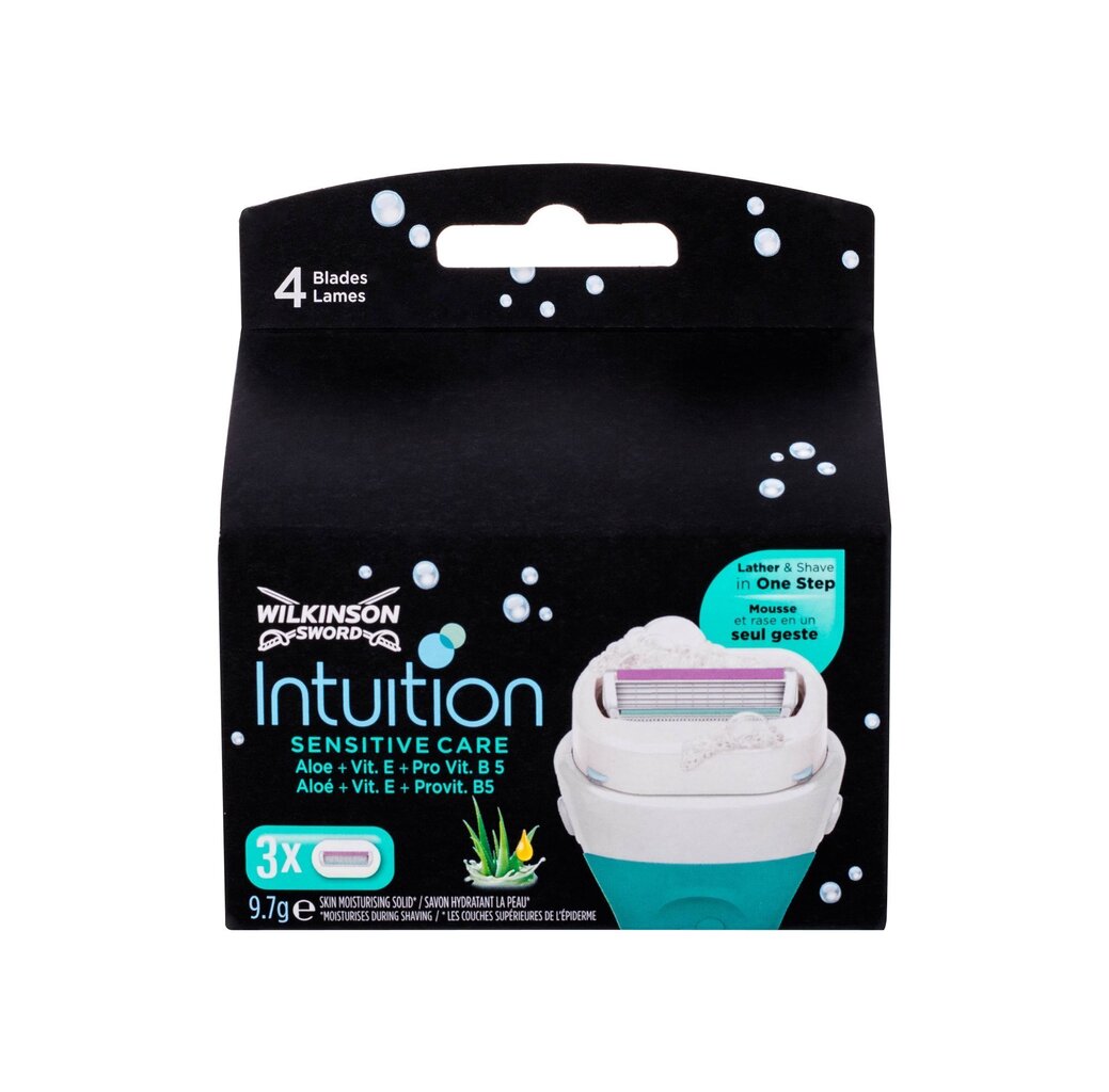 Raseerimisterad naistele Wilkinson Sword Intuition, 3 tk hind ja info | Raseerimisvahendid | kaup24.ee