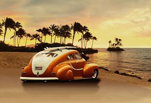 Consalnet Фотообои флизелиновые Beetle on the beach 208 x 146 cm 057VEXL цена и информация | Фотообои | kaup24.ee