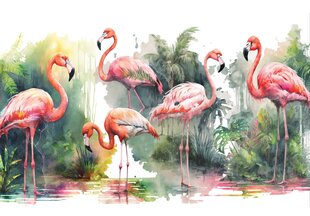 Consalnet Фотообои флизелиновые Flamingos 312 x 219 cm 14558VEXXL цена и информация | Фотообои | kaup24.ee