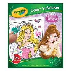 Книжка-раскраска с наклейками Принцессы Crayola цена и информация | Disney Товары для детей и младенцев | kaup24.ee