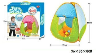 Палатка детская, зеленая цена и информация | Детские игровые домики | kaup24.ee