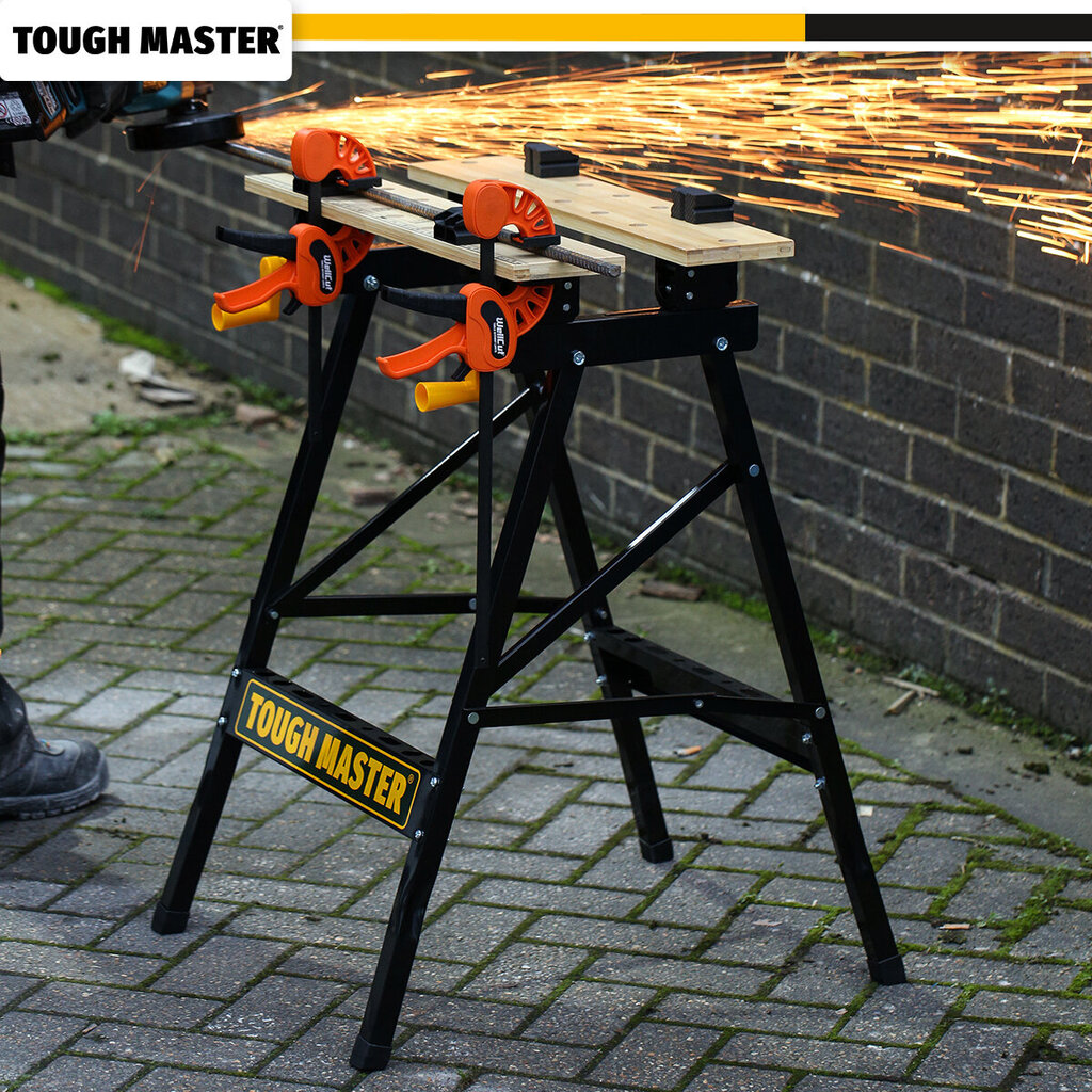 Kokkupandav töölaud 100 kg , 60,5 x 62 x 79,5 cm UK Brand Tough Master TM-WB100B цена и информация | Käsitööriistad | kaup24.ee