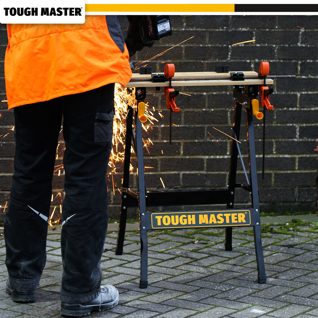 Kokkupandav töölaud 100 kg , 60,5 x 62 x 79,5 cm UK Brand Tough Master TM-WB100B цена и информация | Käsitööriistad | kaup24.ee