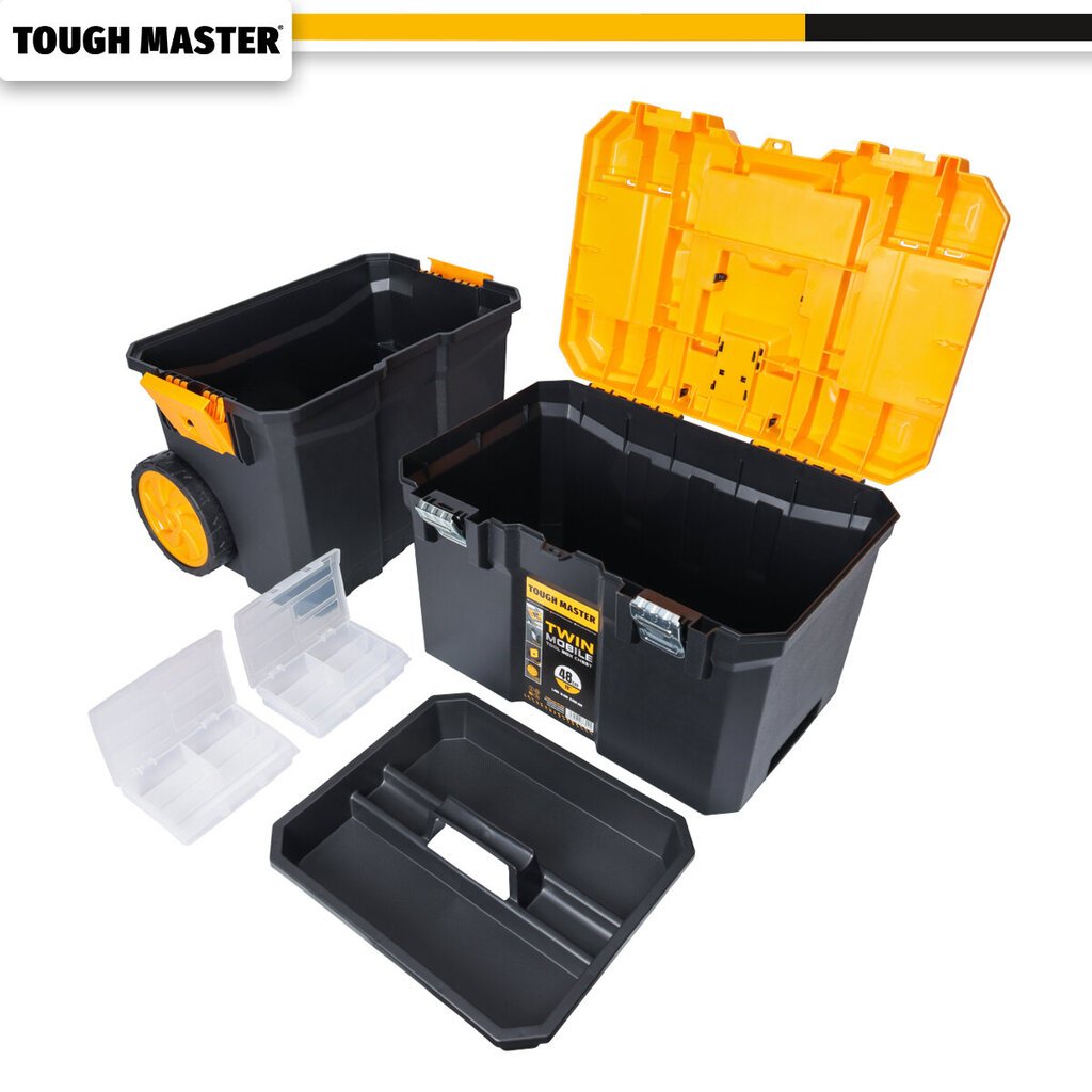 Ratastel tööriistakast Tough Master UPT-5039, ‎64x51x35 cm цена и информация | Tööriistakastid, tööriistahoidjad | kaup24.ee