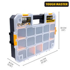 Tööriistakast, Organiseerija 440 x 327 x 75 mm Uk Brand Tough Master TM-UPT-5022 hind ja info | Tööriistakastid, tööriistahoidjad | kaup24.ee