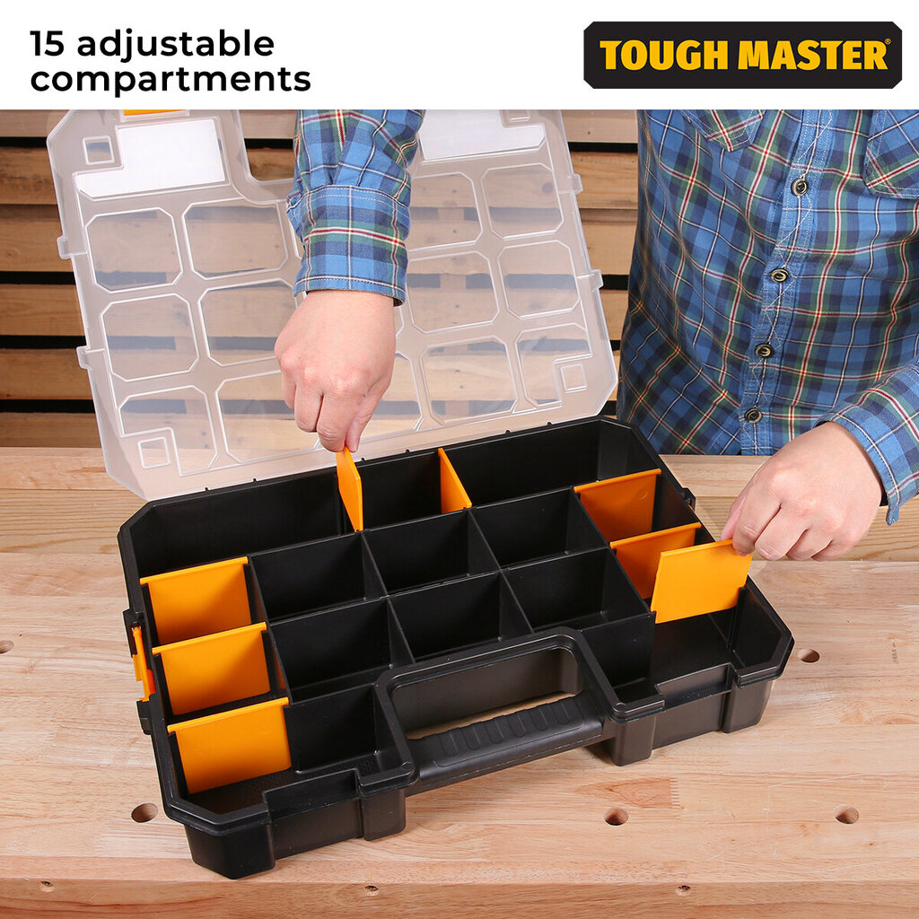 Tööriistakast, Organiseerija 440 x 327 x 75 mm Uk Brand Tough Master TM-UPT-5022 цена и информация | Tööriistakastid, tööriistahoidjad | kaup24.ee