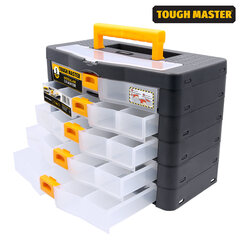 Tööriistakast, Organiseerija 390 x 190 x 260 mm Uk Brand Tough Master TM-UPT-2071 hind ja info | Tööriistakastid, tööriistahoidjad | kaup24.ee