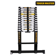 Алюминиевая стремянка телескопическая Tough Master ML-1004A, 3.8 м, 150 кг цена и информация | Стремянки | kaup24.ee