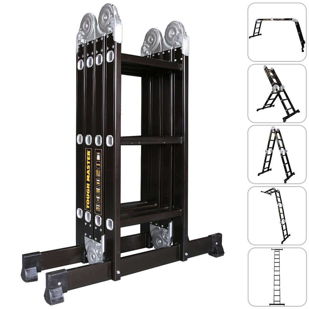 Multifunktsionaalne redel + platforma 340 cm 3,4 m Uk Brand Tough Master ML-103C hind ja info | Redelid | kaup24.ee