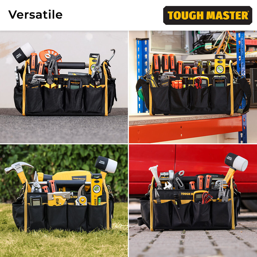 Tööriistakott 41 x 17,5 x 26 cm Uk Brand Tough Master TM-TB0116 hind ja info | Tööriistakastid, tööriistahoidjad | kaup24.ee