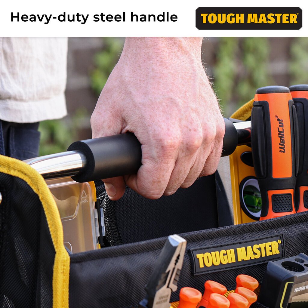 Tööriistakott 41 x 17,5 x 26 cm Uk Brand Tough Master TM-TB0116 hind ja info | Tööriistakastid, tööriistahoidjad | kaup24.ee