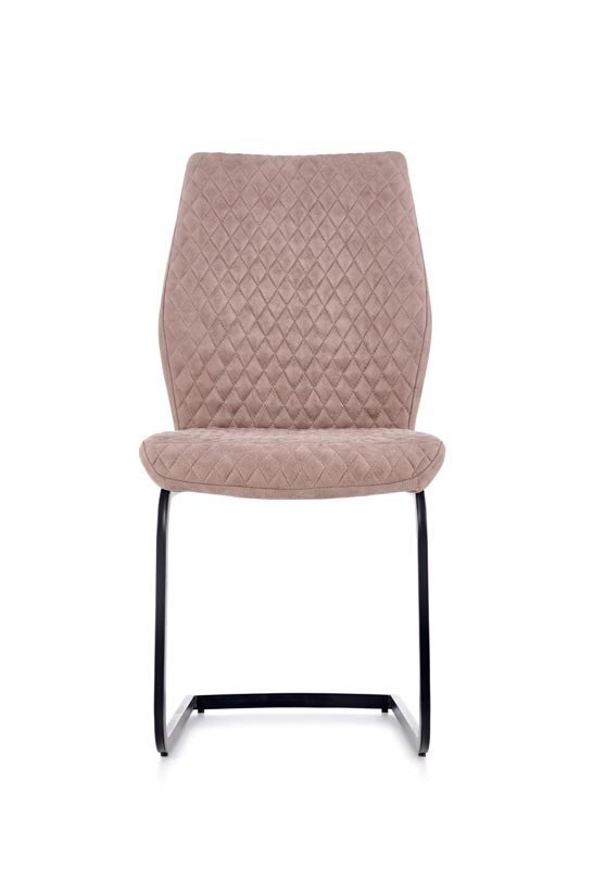 2 tooli komplekt K272, must/beež цена и информация | Söögilaua toolid, köögitoolid | kaup24.ee
