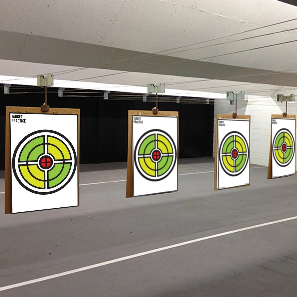 Vinüülplakatid Long Range Practice Targets Püstoli sihtmärkide komplekt - 10 tk. (40 x 60 cm) hind ja info | Seinakleebised | kaup24.ee