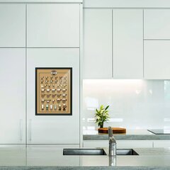 Seinaplakati kohvimenüü kohviku või köögi sisekujunduseks - 60 x 43 cm hind ja info | Seinakleebised | kaup24.ee
