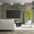 Vinüül TV seinakleebis Roheline sisekujundus elu- või magamistoas - 200 x 200 cm