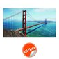 Taustapildi silla kuldvärav, ilusa maastikuga San Francisco, sisekujundus - 390 x 280 cm цена и информация | Seinakleebised | kaup24.ee