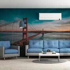 Taustapildi silla kuldne värav päikeseloojangu taustal, San Francisco kauni maastikuga tapeet, sisekujundus - 390 x 280 cm цена и информация | Декоративные наклейки | kaup24.ee