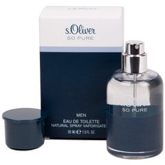 Туалетная вода S.Oliver So Pure Men EDT для мужчин 30 мл цена и информация | S.Oliver Товары для детей и младенцев | kaup24.ee