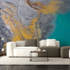 Marmorist pildiga tapeet, tapeet värvilise marmori, sisekujunduse efektiga - 390 x 280 cm hind ja info | Seinakleebised | kaup24.ee