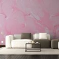 Roosa marmorist pildi seina seinamaaling, värvilise marmori, sisekujunduse efektiga tapeet - 390 x 280 cm