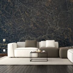 Seina seinamaaling tumeda marmorist pildiga, värvilise marmori efektiga taustpilt, sisekujundus - 390 x 280 cm цена и информация | Декоративные наклейки | kaup24.ee