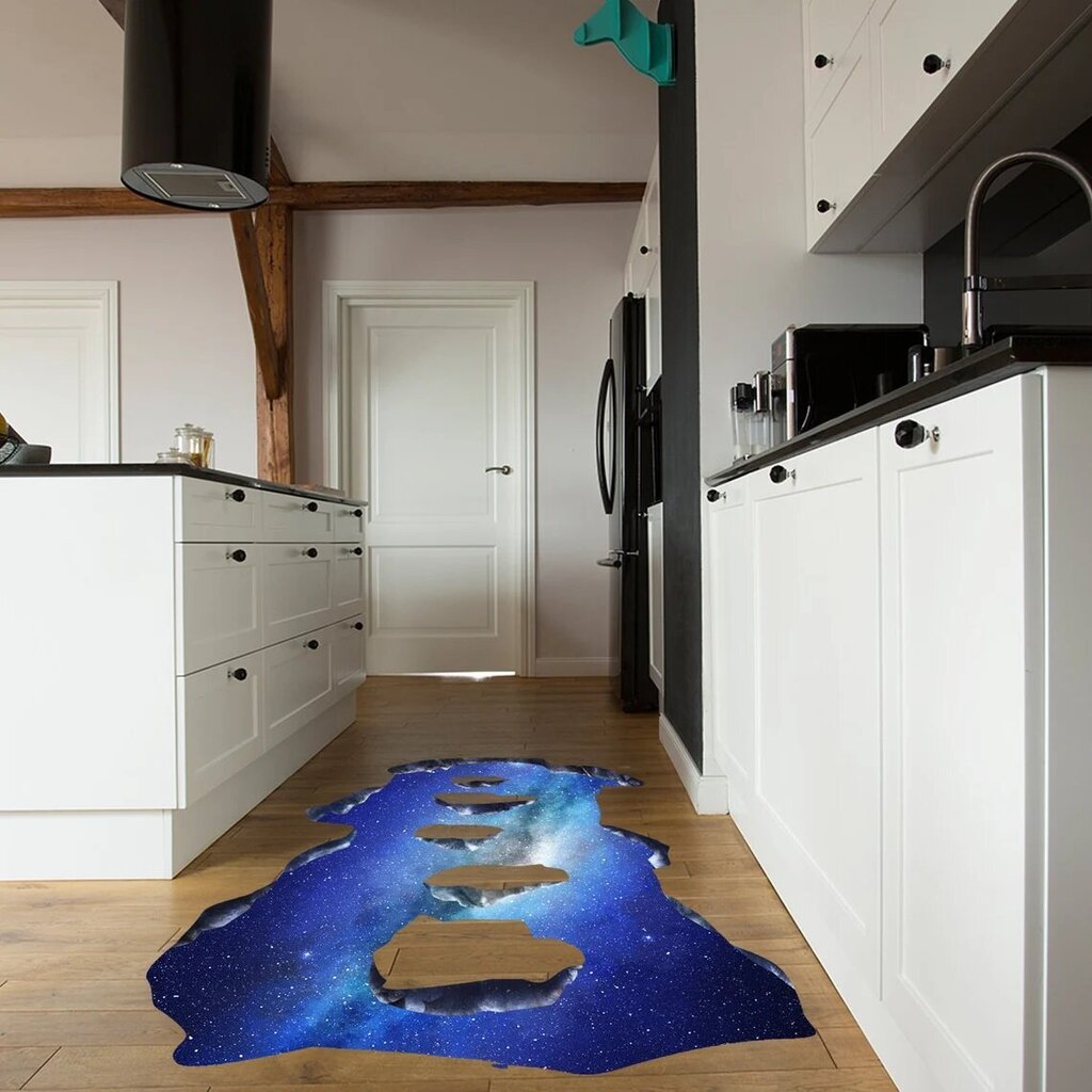 3D põranda auk Vinüülpõranda kleebis ruumikujundus sisekujundus – 140 x 120 cm hind ja info | Seinakleebised | kaup24.ee