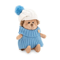 Pehme mänguasi Hedgehog Thorn sinise pompooniga mütsis hind ja info | Pehmed mänguasjad | kaup24.ee