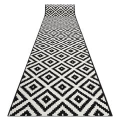Rugsx ковровая дорожка BCF Morad Ruta, чёрная / белая, 70 см цена и информация | Ковры | kaup24.ee