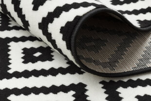 Rugsx ковровая дорожка BCF Morad Ruta, чёрная / белая, 70 см цена и информация | Ковры | kaup24.ee