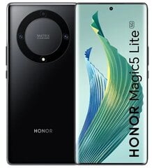 Honor Magic5 Lite 5G 6/128GB 5109AMAA Midnight Black цена и информация | Мобильные телефоны | kaup24.ee