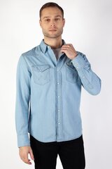 Meeste teksasärk Wrangler цена и информация | Мужские рубашки | kaup24.ee