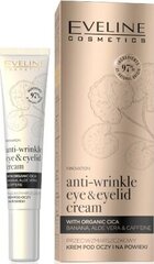 Kortsudevastane silmaümbruskreem Eveline Wrinkle Eye and Eyelid Cream With Cica Organic Gold 20ml hind ja info | Silmakreemid, seerumid | kaup24.ee