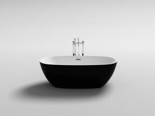 Vonia Mexen Eris, 170x85 cm, Black/White+Chrome цена и информация | Ванны | kaup24.ee