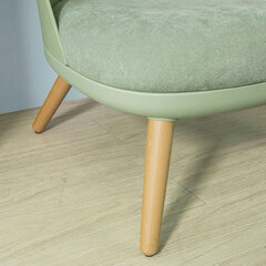 Кресло с подставкой для ног SoBuy FST63-GR, зеленое цена и информация | Кресла в гостиную | kaup24.ee
